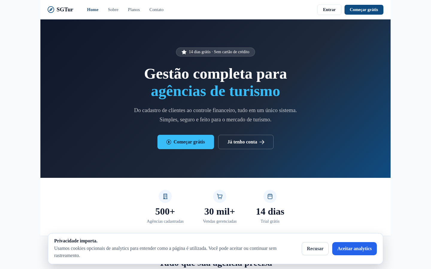 Miniatura do site SGTur